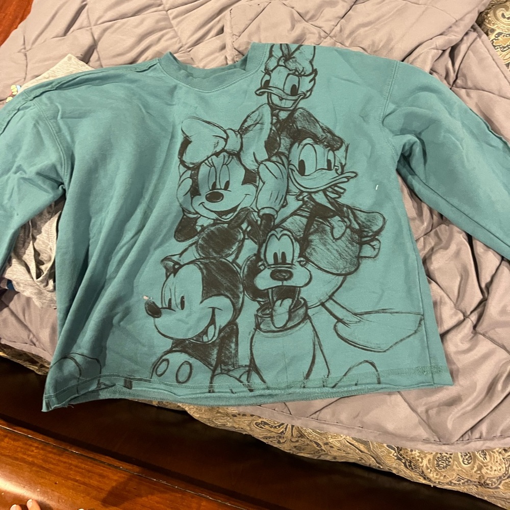 Disney character crop long sleeve
